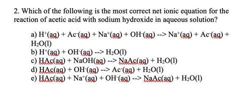 Solved 2. Which of the following is the most correct net | Chegg.com