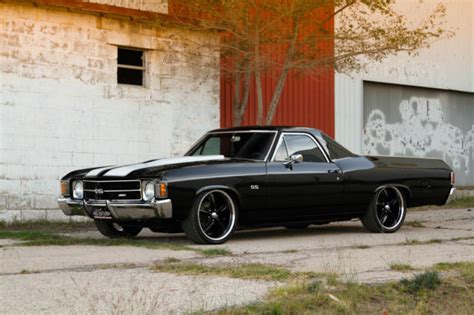 Seller of Classic Cars - 1971 Chevrolet El Camino (Black/Black)