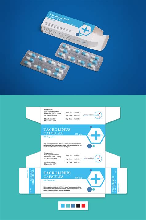 Pharmaceutical Medicine Packaging Design & Mock-Up PSD