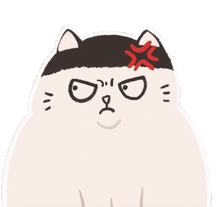 Angry Cat Sticker