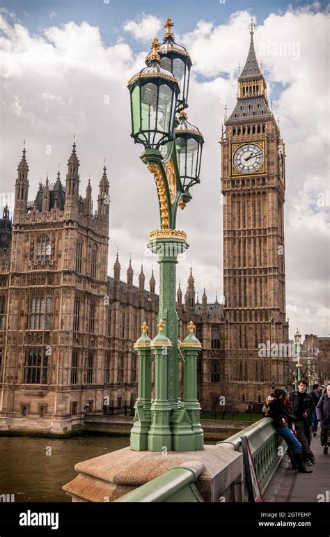 Westminster Clock Tower and Houses of Parliament from Westminster ...