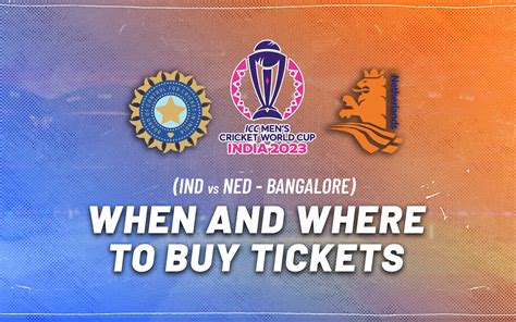 When and where to buy India vs Netherlands tickets for ICC Cricket ...