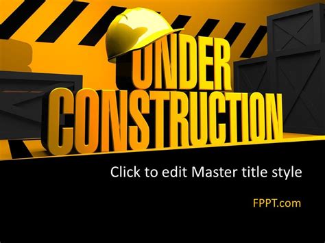 Free Under Construction PowerPoint Template - Free PowerPoint Templates