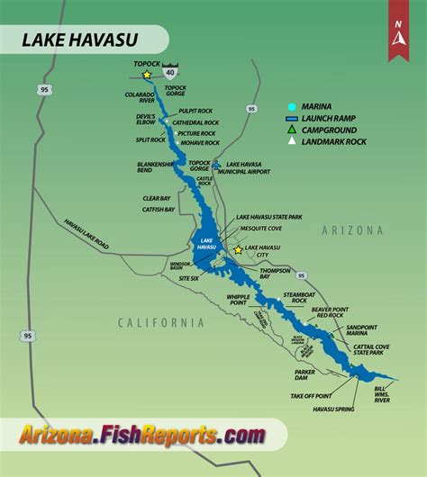 Lake Havasu - Fish Reports & Map