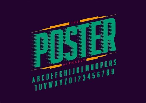 Premium Vector | Letter font design vector