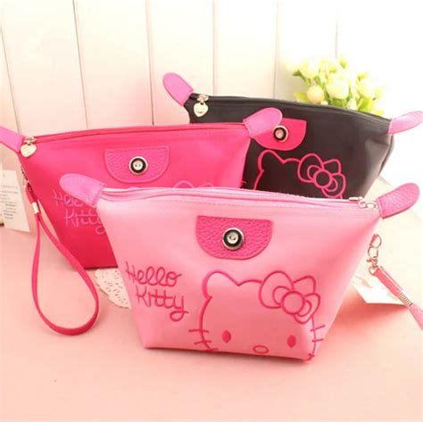 Aliexpress.com : Buy Lovely Makeup Bag Hello Kitty Cute Cartoon Cosmetic Bag Portable Pouch ...