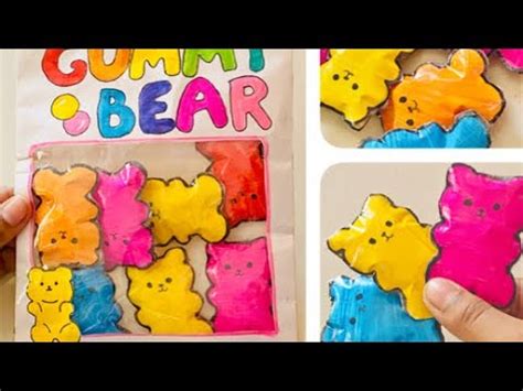 DIY Gummy Bears | Paper Squishy | kawaii diy squishy - YouTube