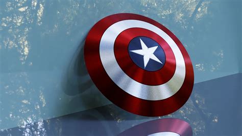 3D model Captain America Vibranium Shield-3D model VR / AR / low-poly ...