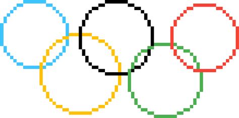 Download Olympic_ Rings_ Pixel_ Art.png | Wallpapers.com