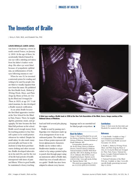 (PDF) The Invention of Braille