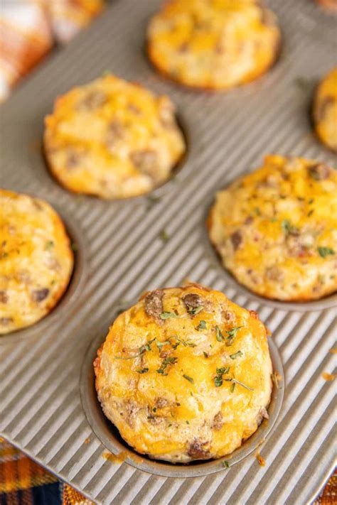 Sausage Hash Brown Breakfast Muffins - Plain Chicken