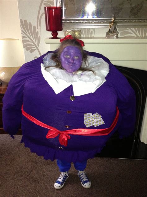 World book day costume violet beauregarde winning costume #handmade # ...