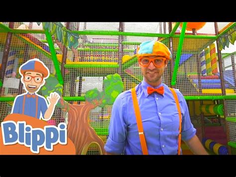 Blippi Visits The Play Place Indoor Playground | Learning Colors & Shapes For Kids With Blippi ...