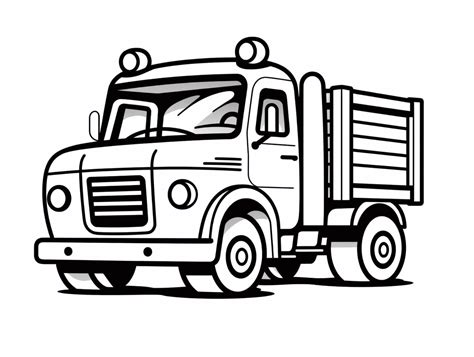 The Beauty Of An Old Truck Coloring Page - Coloring Page