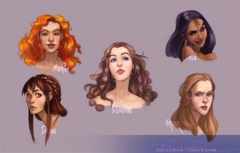 Dwarven Ladies by ancalinar on DeviantArt