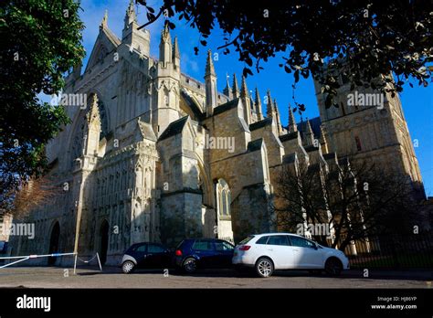 EXETER CATHEDRAL ST, PETERS Stock Photo - Alamy