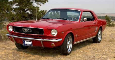 Classic 1st gen red 1966 Ford Mustang 289 Coupe For Sale - MustangCarPlace