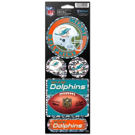 Miami Dolphins Stickers Prismatic – SPORTS NATION