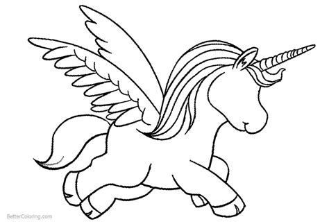 Unicorn With Wings Coloring Page Free Printable Coloring Pages | Porn Sex Picture