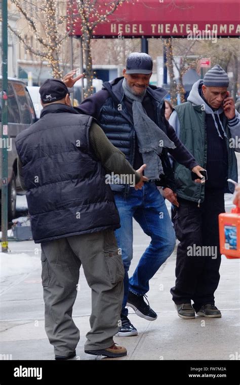 Will Smith on the set of Collateral Beauty Featuring: Will Smith Where ...