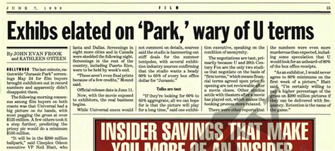 How Jurassic Park Became the Biggest Box Office Blockbuster