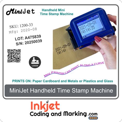 Electronic Date and Time Stamp Handheld MiniJet