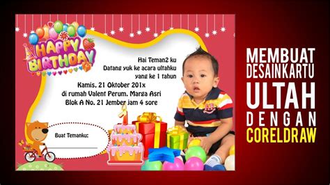 Contoh Undangan Birthday Party – Gambaran