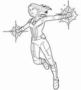 Amazing Captain Marvel coloring Page  Download Print Or Color Online sketch template