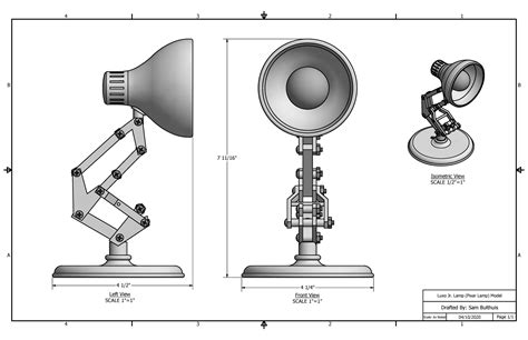 Luxo Pixar Character With Rig And Animation 3D Model ...