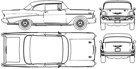 1957 Chevy Bel Air Drawings Sketch Template | Chevrolet bel air, 57 chevy bel air, 1957 chevy ...