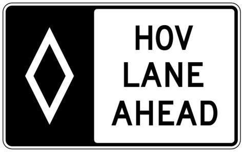 HOV lane ahead 2