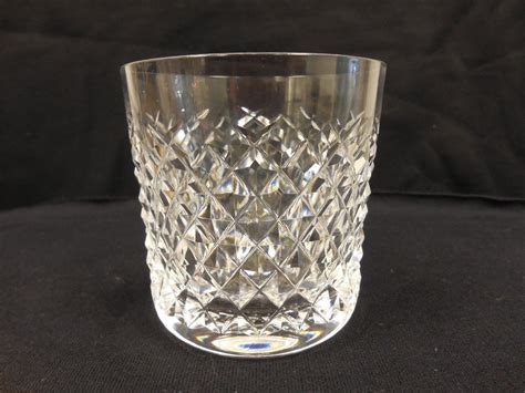 Vintage Waterford Crystal Old Fashioned Glass Alana Pattern introduced in 1952 Gothic "W" This ...