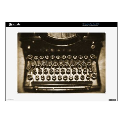 Typewriter Laptop Decals | Zazzle.com