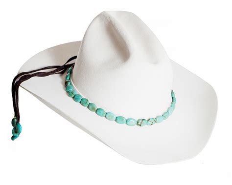 Turquoise Hat Band | Beaded hat bands, Hat band, Rodeo outfits