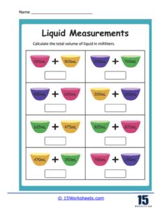 Measuring Liquids Worksheets - 15 Worksheets.com