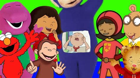 The pbs kids Gang Laughing at Caillou Crying - YouTube