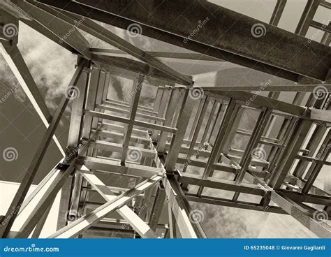 Pipe Rack, Building Construction Site Stock Photo - Image of structure ...