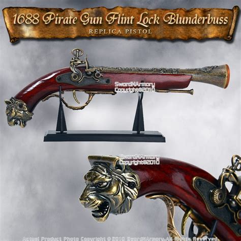 1688 Pirate Gun Flint Lock Blunderbuss Replica Pistol