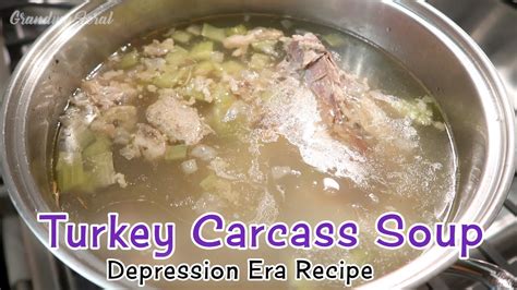 Turkey Carcass Soup – Thanksgiving Leftovers Recipe – Turkey Bone Soup ...