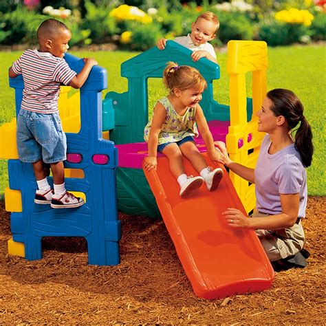 Little tikes outdoor toys baby puzzle child slide simple 4084-in Playground from Sports ...