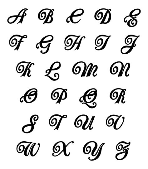 Font Styles Alphabet - 20 Free PDF Printables | Printablee