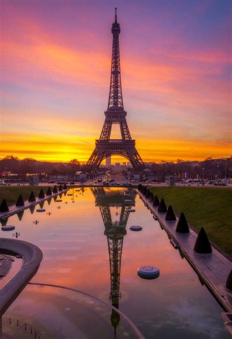 Eiffel Tower At Sunrise