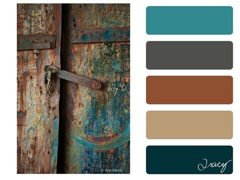 rusted door by ©ann raine colour palette | Rustic color palettes, Bedroom color schemes, Color ...