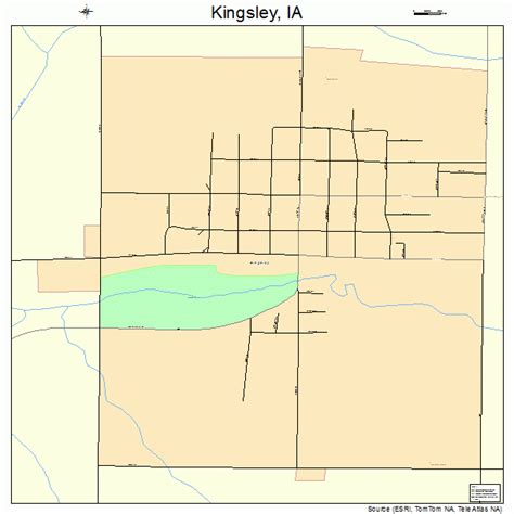 Kingsley Iowa Street Map 1941385