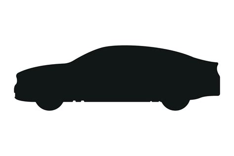 Simple Vehicle Luxury Car Silhouette Vector Illustration. 7780995 Vector Art at Vecteezy