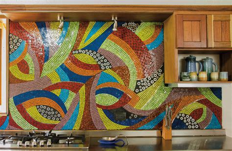 19+ Ceramic Tile Mosaic Kitchen Backsplash Designs & Ideas For 2024