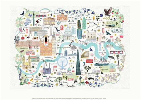 Map of London Art Print - Josie Shenoy Illustration