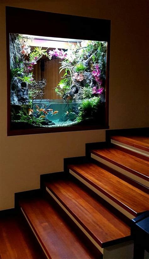 Glamorous And Outclass Wall Aquarium Mounted Decoration Ideas And ...