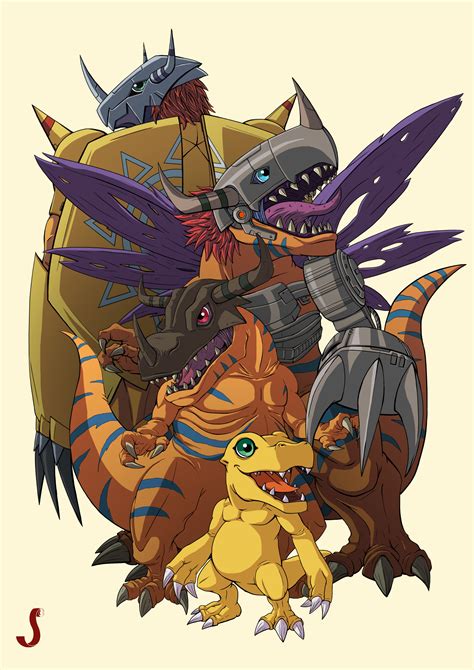 Agumon Greymon Metalgreymon Wargreymon - Kagutaba