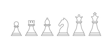 3,701 BEST Chess Pieces Outline IMAGES, STOCK PHOTOS & VECTORS | Adobe Stock